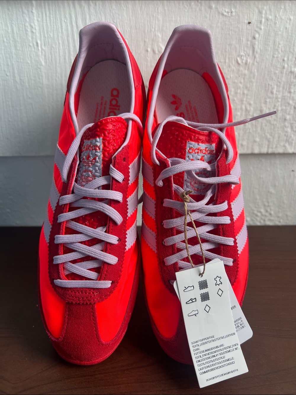 Womens adidas SL 72 OG Athletic Shoe - Solar Red / Ice Lavender / Better Scarlet